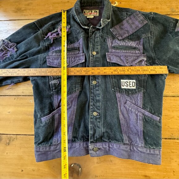 Vintage 1980's "Get Used" By Elie Distressed Jacket RN:71554 Sz. Medium - Picture 8 of 9